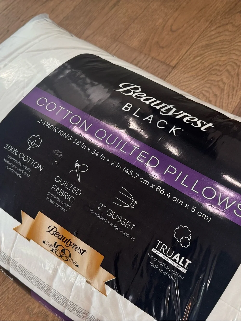 🎉LAST‎ CHANCE🎉BEAUTYREST BLACK 2pk Luxurious Down Alternative Pillows